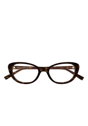 Saint Laurent Eyewear cat-eye glasses - Brown