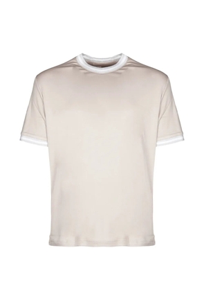 Eleventy ringer trim T-shirt - Neutrals