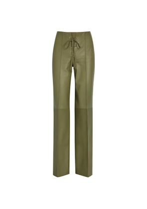 Skiim Francoise lace-up trousers - Green