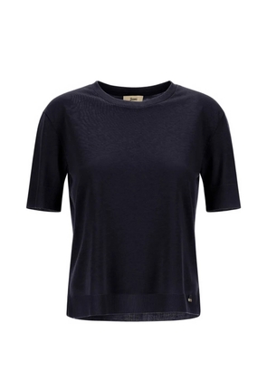 Herno ribbed T-shirt - Blue