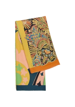 ETRO paisley-print scarf - Yellow