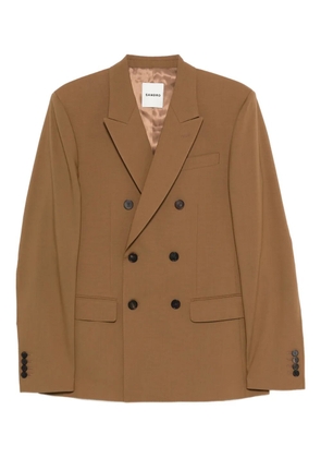 SANDRO double-breasted blazer - Brown