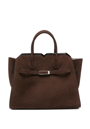 Valextra Milano top-handle tote bag - Brown