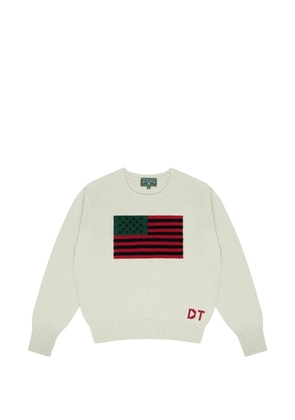Denim Tears 1619 Pan African-flag sweater - Neutrals
