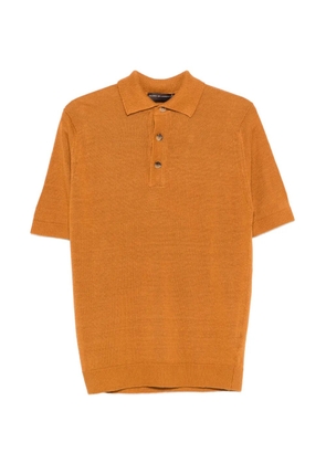 Filippo De Laurentiis knitted polo shirt - Orange