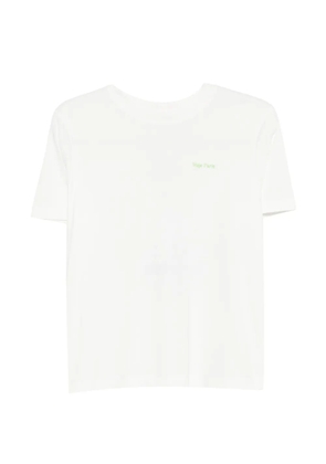 Maje logo-embroidery T-shirt - White