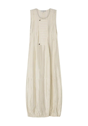 Lee Mathews striped button dress - Neutrals