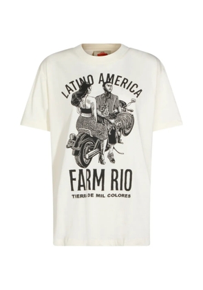 FARM Rio print T-shirt - Neutrals
