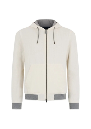 Herno zip-up hoodie - White