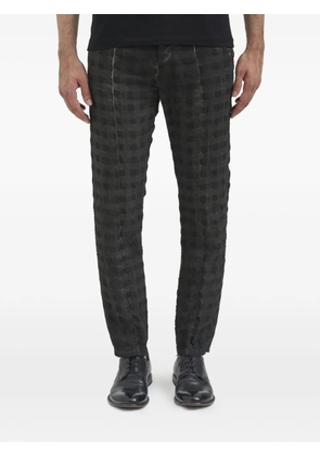 Nostra Santissima four-button patterned trousers - Black