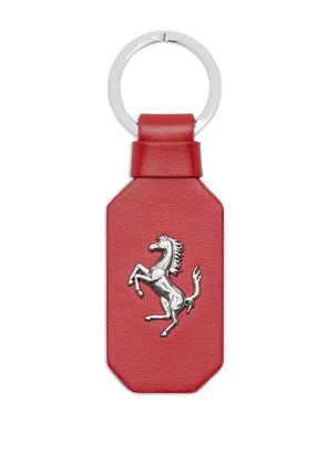 Ferrari horse-motif keyring - Red