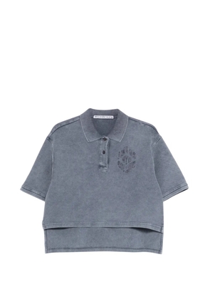 Alexander Wang high-low polo top - Grey