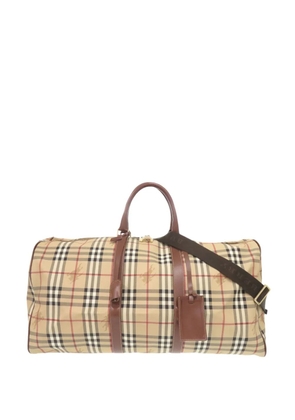 Burberry Pre-Owned 2000-2017 Haymarket Check Coated Canvas travel bag - Neutrals