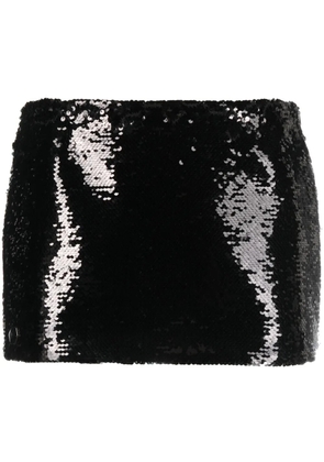 Philipp Plein sequin-embellished miniskirt - Black