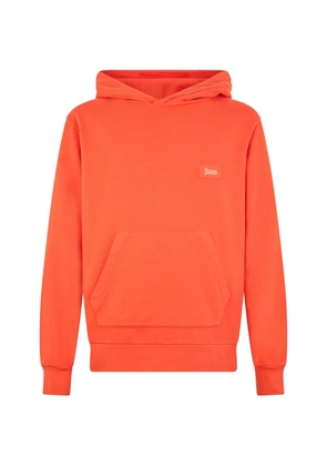 Herno logo-patch hoodie - Orange