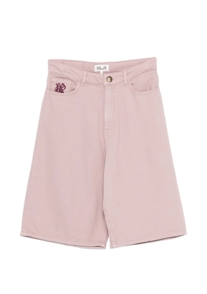 Baum Und Pferdgarten Niamh embroidered denim shorts - Pink