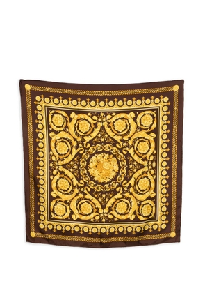 Versace Pre-Owned 1990s floral-print scarf - Brown