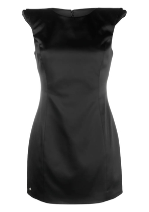 Philipp Plein Iconic Plein satin-finish dress - Black