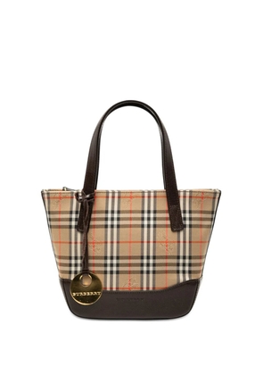 Burberry Pre-Owned 2000-2017 Haymarket Check Canvas handbag - Neutrals