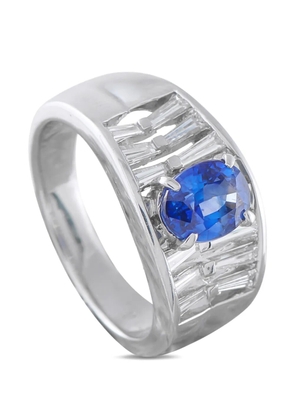 LB Exclusive diamond and sapphire ring - Silver