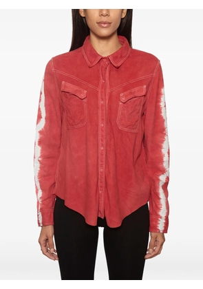 Giorgio Brato buttoned suede shirt - Red