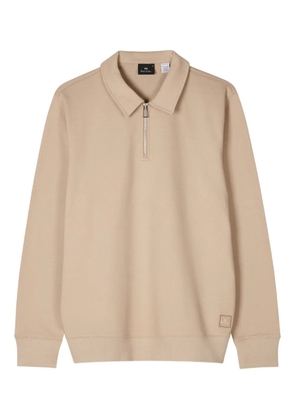 PS Paul Smith logo-patch polo shirt - Brown