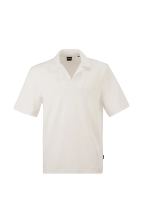 BOSS cotton polo shirt - White