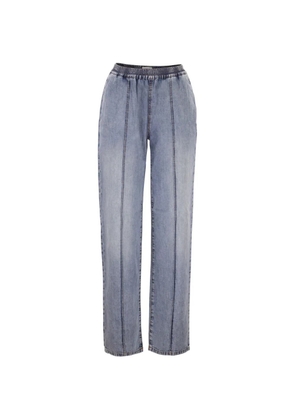 Fabiana Filippi elasticated straight-leg jeans - Blue