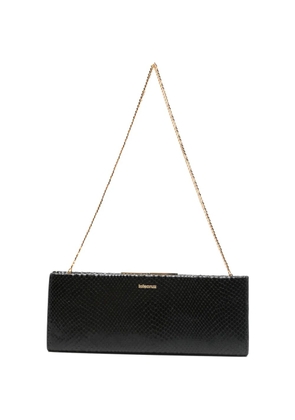 Lola Cruz chain-strap clutch bag - Black