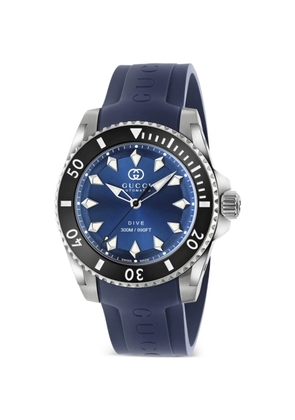 Gucci stainless steel 40mm watch - Blue