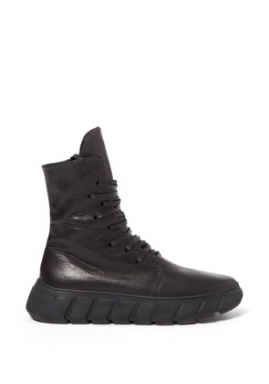 PURO Speedy Return leather ankle sneakers - Black