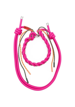 Topologie knotted braided strap - Pink