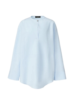 Fabiana Filippi keyhole long-sleeve top - Blue