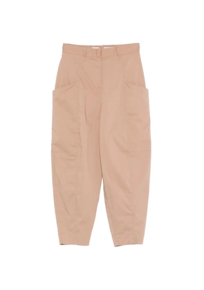 bomboogie tapered cropped trousers - Brown