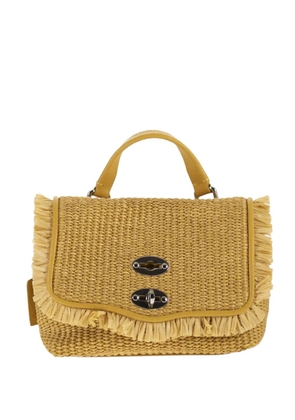 Zanellato Postina® raffia frayed tote bag - Neutrals