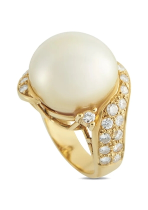 LB Exclusive diamond pearl ring - Gold