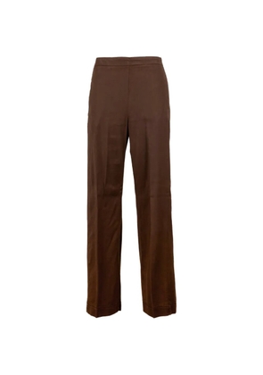 Via Masini 80 straight-leg trousers - Brown