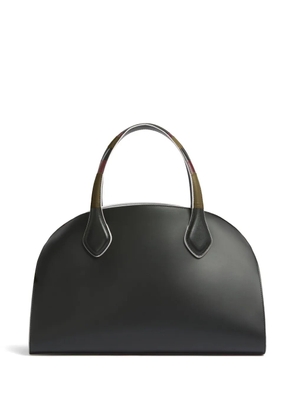 Marni contrast edges leather shoulder bag - Black