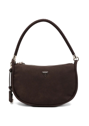 GUESS USA top handle leather shoulder bag - Brown