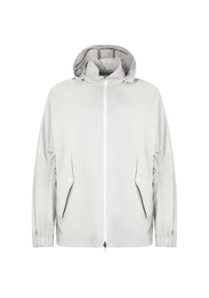 Herno detachable-hood zip-up jacket - Grey