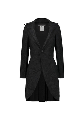 Junya Watanabe lace collar coat - Black
