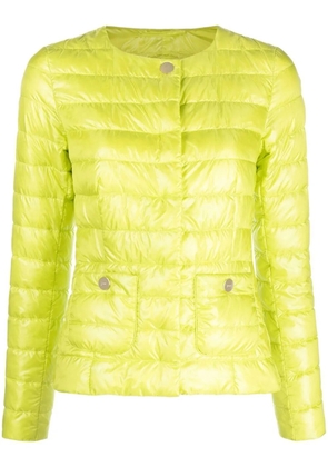 Herno button-up padded down jacket - Green