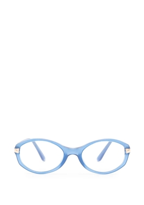 Saint Laurent Pre-Owned 2000s round-frame glasses - Blue