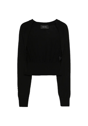 Simone Rocha pearl embellished cardigan - Black