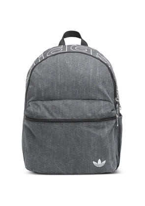 adidas washed effect logo backpack - Black