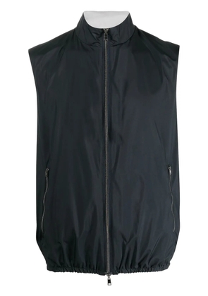 Herno high-neck zip-fastening gilet - Blue