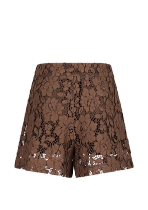 Federica Tosi lace shorts - Brown