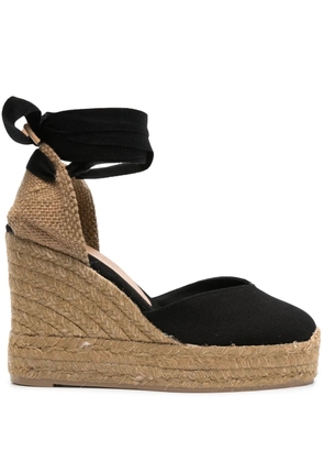 Castañer platform suede espadrilles - Black