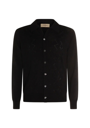 Piacenza Cashmere button patterned cardigan - Blue