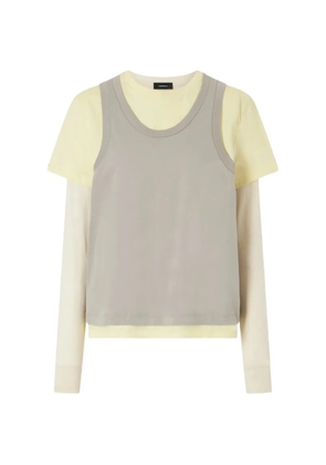 WARDROBE.NYC layered mini dress - Yellow